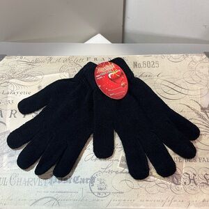 Angelina Black Stretch Gloves